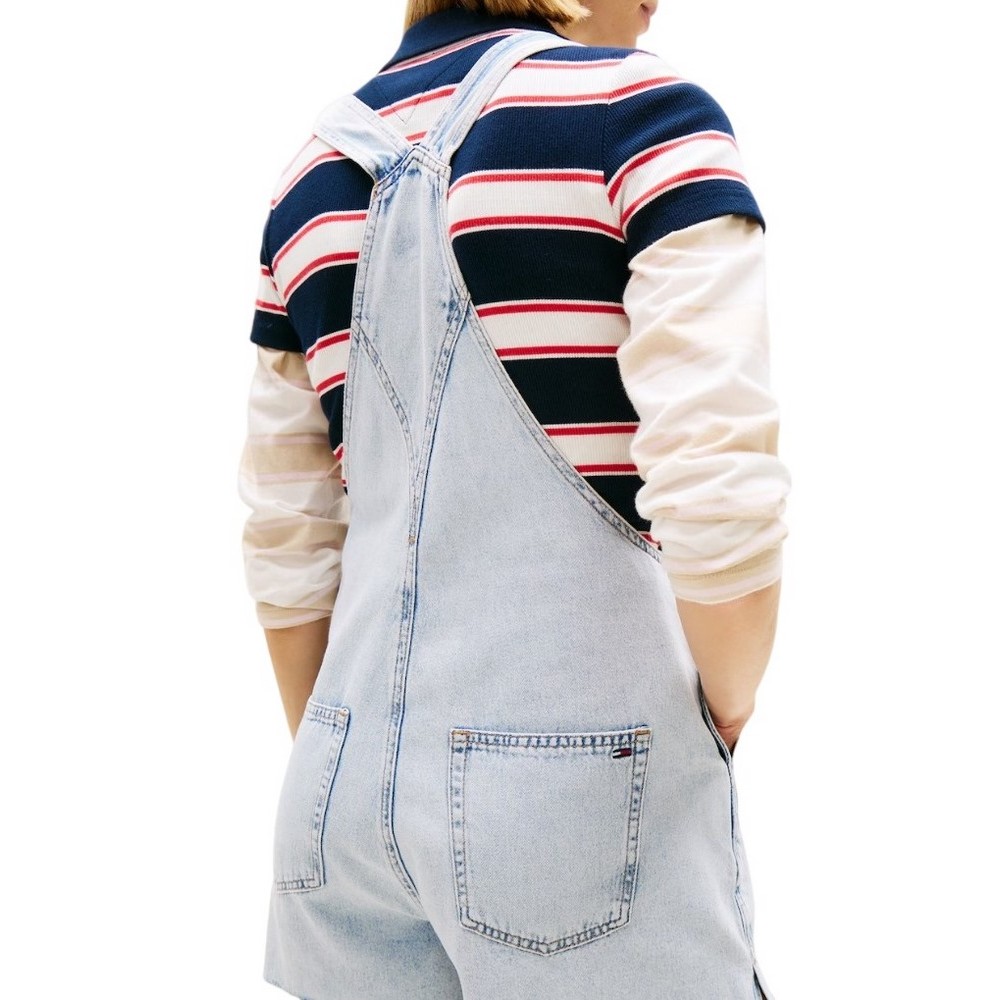 TOMMY JEANS MIA DUNGAREE SHORT EXT BJ6014 ΤΖΙΝ ΟΛΟΣΩΜΗ ΦΟΡΜΑ ΓΥΝΑΙΚΕΙΑ DENIM LIGHT