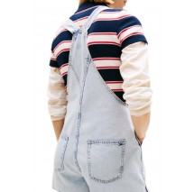 TOMMY JEANS MIA DUNGAREE SHORT EXT BJ6014 ΤΖΙΝ ΟΛΟΣΩΜΗ ΦΟΡΜΑ ΓΥΝΑΙΚΕΙΑ DENIM LIGHT