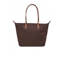 TOMMY HILFIGER POPETTE TOTE ΤΣΑΝΤΑ ΓΥΝΑΙΚΕΙΑ BROWN