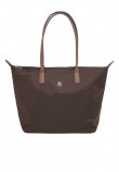 TOMMY HILFIGER POPETTE TOTE ΤΣΑΝΤΑ ΓΥΝΑΙΚΕΙΑ BROWN