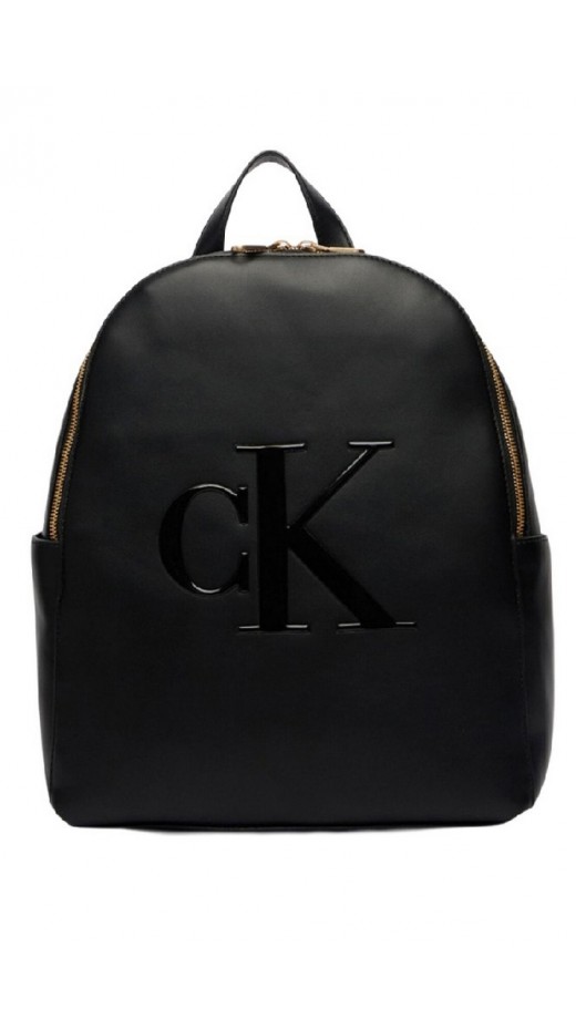 CALVIN KLEIN BOLD CK BACKPACK ΤΣΑΝΤΑ ΓΥΝΑΙΚΕΙΑ BLACK