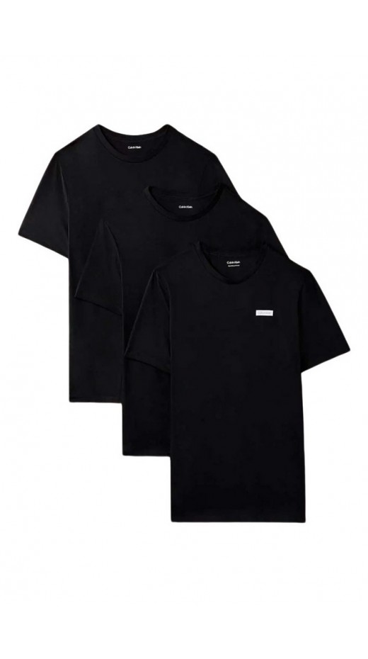 CALVIN KLEIN  CREW NECK 3PK ΕΣΩΡΟΥΧΟ ΑΝΔΡΙΚΟ BLACK