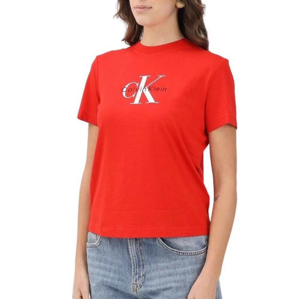CALVIN KLEIN JEANS HR CLSSC MNLG CNC T-SHIRT ΜΠΛΟΥΖΑ ΓΥΝΑΙΚΕΙΑ  RUSH
