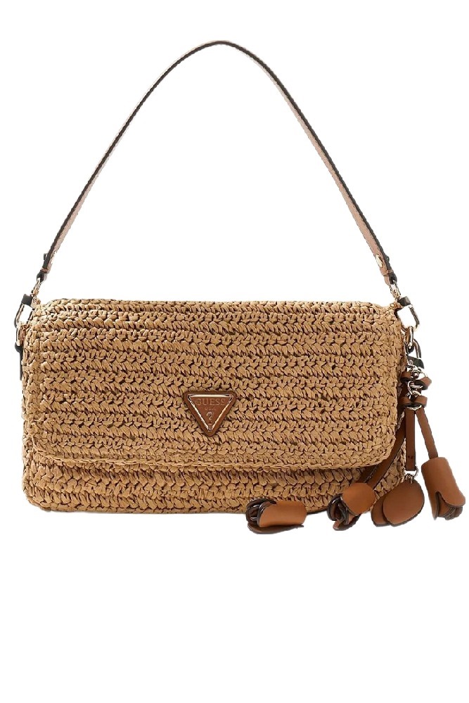 GUESS OFELIA FLAP SHOULDER BAG ΤΣΑΝΤΑ ΓΥΝΑΙΚΕΙΑ COGNAC