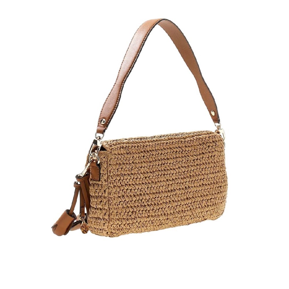 GUESS OFELIA FLAP SHOULDER BAG ΤΣΑΝΤΑ ΓΥΝΑΙΚΕΙΑ COGNAC