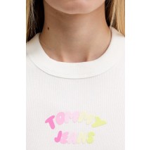TOMMY JEANS SLIM SH TJ BUBBLE TANK ΤΟΠ ΓΥΝΑΙΚΕΙΟ ECRU