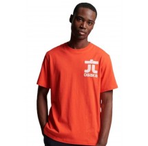 SUPERDRY CODE OSAKA LOGO T-SHIRT ΑΝΔΡΙΚΟ RED