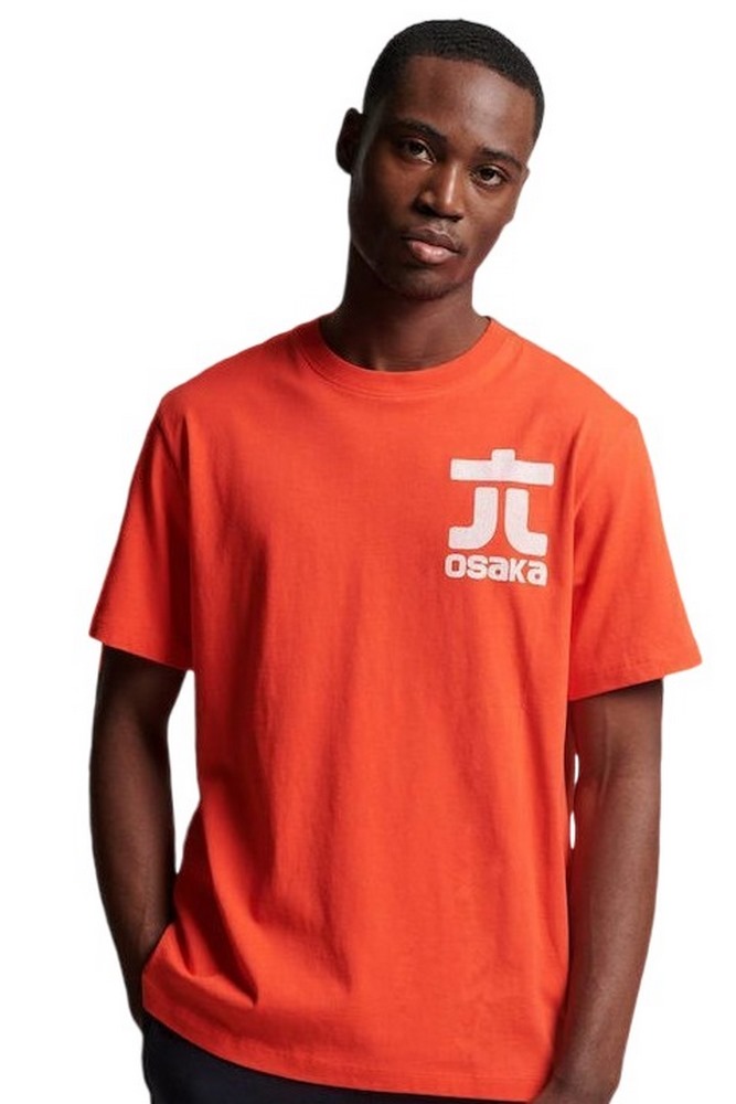 SUPERDRY CODE OSAKA LOGO T-SHIRT ΑΝΔΡΙΚΟ RED