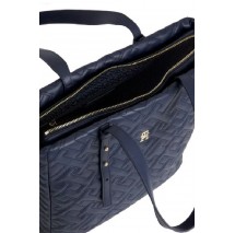 TOMMY HILFIGER TH SOFT TOTE MONO ΤΣΑΝΤΑ ΓΥΝΑΙΚΕΙΑ NAVY