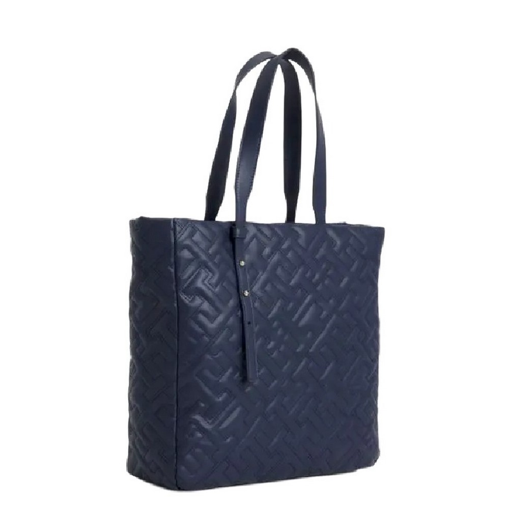 TOMMY HILFIGER TH SOFT TOTE MONO ΤΣΑΝΤΑ ΓΥΝΑΙΚΕΙΑ NAVY