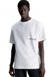 CALVIN KLEIN JEANS CK SPRAY TEE T-SHIRT ΑΝΔΡΙΚΟ BRIGHT WHITE