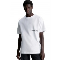 CALVIN KLEIN JEANS CK SPRAY TEE T-SHIRT ΑΝΔΡΙΚΟ BRIGHT WHITE