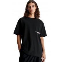 CALVIN KLEIN JEANS CK SPRAY TEE T-SHIRT ΑΝΔΡΙΚΟ BLACK