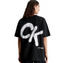 CALVIN KLEIN JEANS CK SPRAY TEE T-SHIRT ΑΝΔΡΙΚΟ BLACK