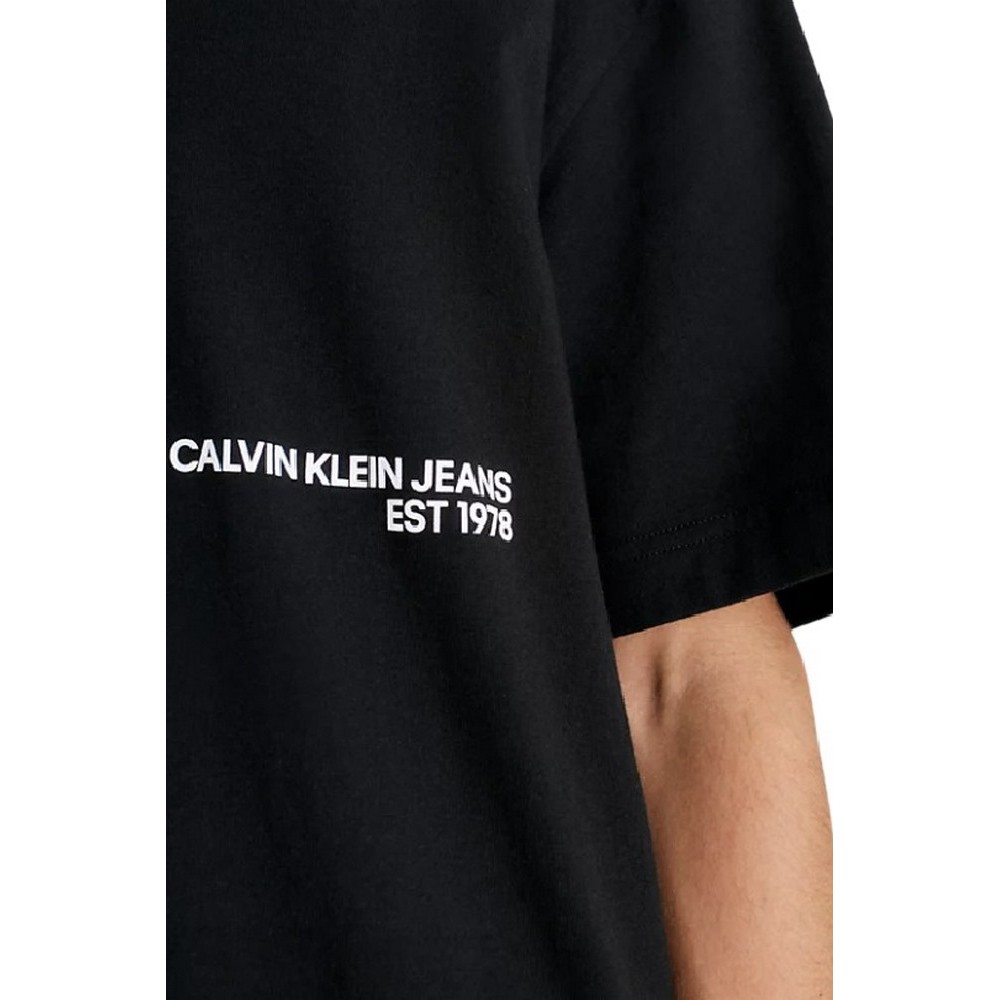 CALVIN KLEIN JEANS CK SPRAY TEE T-SHIRT ΑΝΔΡΙΚΟ BLACK