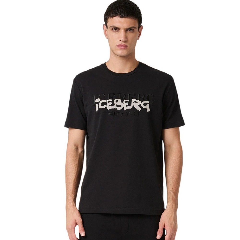 ICEBERG JERSEY T-SHIRT ΑΝΔΡΙΚΟ BLACK