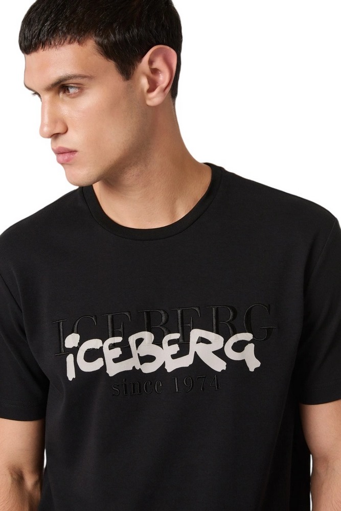 ICEBERG JERSEY T-SHIRT ΑΝΔΡΙΚΟ BLACK