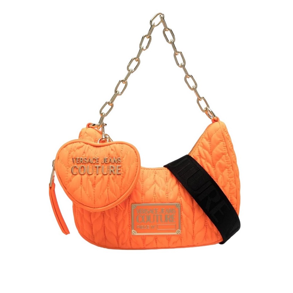 VERSACE JEANS COUTURE RANGE O - CRUNCHY BAGS QUILTED ΤΣΑΝΤΑ ΓΥΝΑΙΚΕΙΑ ORANGE