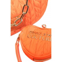 VERSACE JEANS COUTURE RANGE O - CRUNCHY BAGS QUILTED ΤΣΑΝΤΑ ΓΥΝΑΙΚΕΙΑ ORANGE