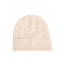 CALVIN KLEIN JEANS MONOLOGO EMBRO BEANIE ΣΚΟΥΦΟΣ ΓΥΝΑΙΚΕΙΟΣ IVORY