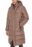 SUPERDRY D5 SDCD HOODED LONGLINE SPORTS PUFFER ΜΠΟΥΦΑΝ ΑΝΔΡΙΚΟ BROWN
