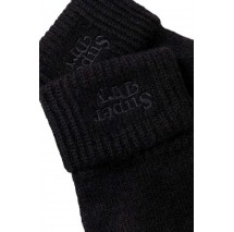 SUPERDRY RIB KNIT GLOVE ΓΑΝΤΙΑ ΓΥΝΑΙΚΕΙΑ BLACK