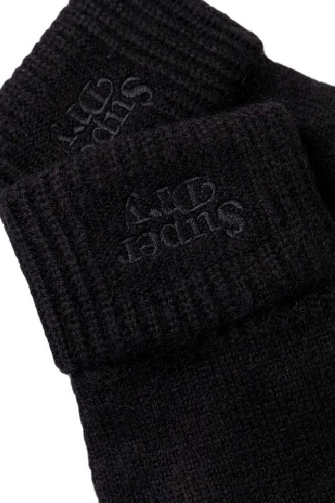 SUPERDRY RIB KNIT GLOVE ΓΑΝΤΙΑ ΓΥΝΑΙΚΕΙΑ BLACK