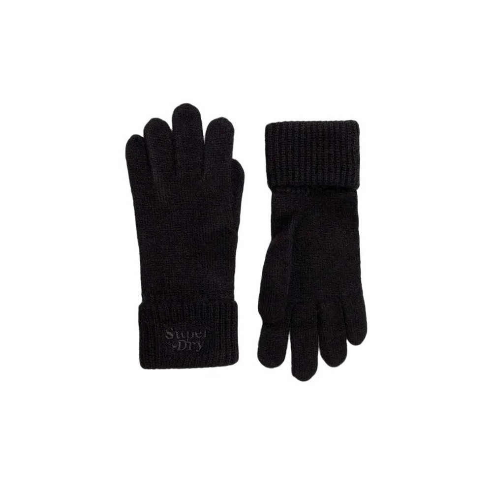 SUPERDRY RIB KNIT GLOVE ΓΑΝΤΙΑ ΓΥΝΑΙΚΕΙΑ BLACK