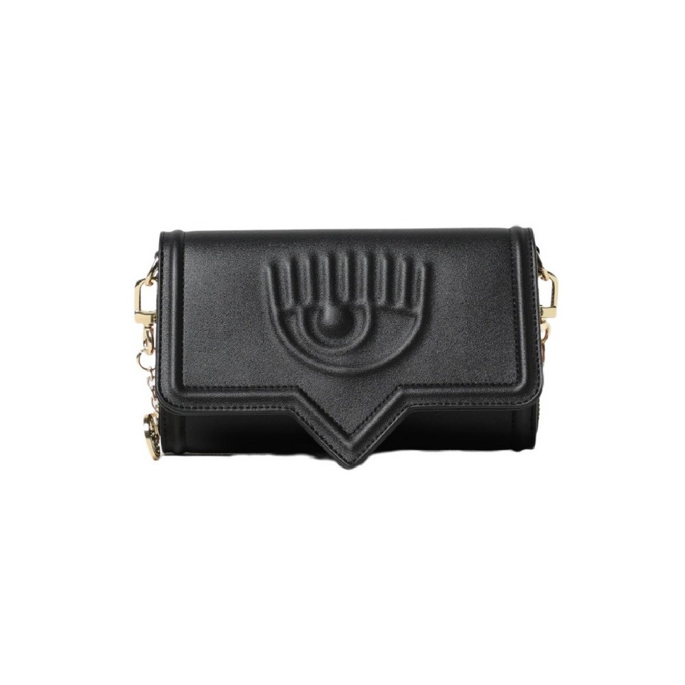 CHIARA FERRAGNI RANGE A - EYELIKE BAGS ΠΟΡΤΟΦΟΛΙ ΓΥΝΑΙΚΕΙΟ BLACK
