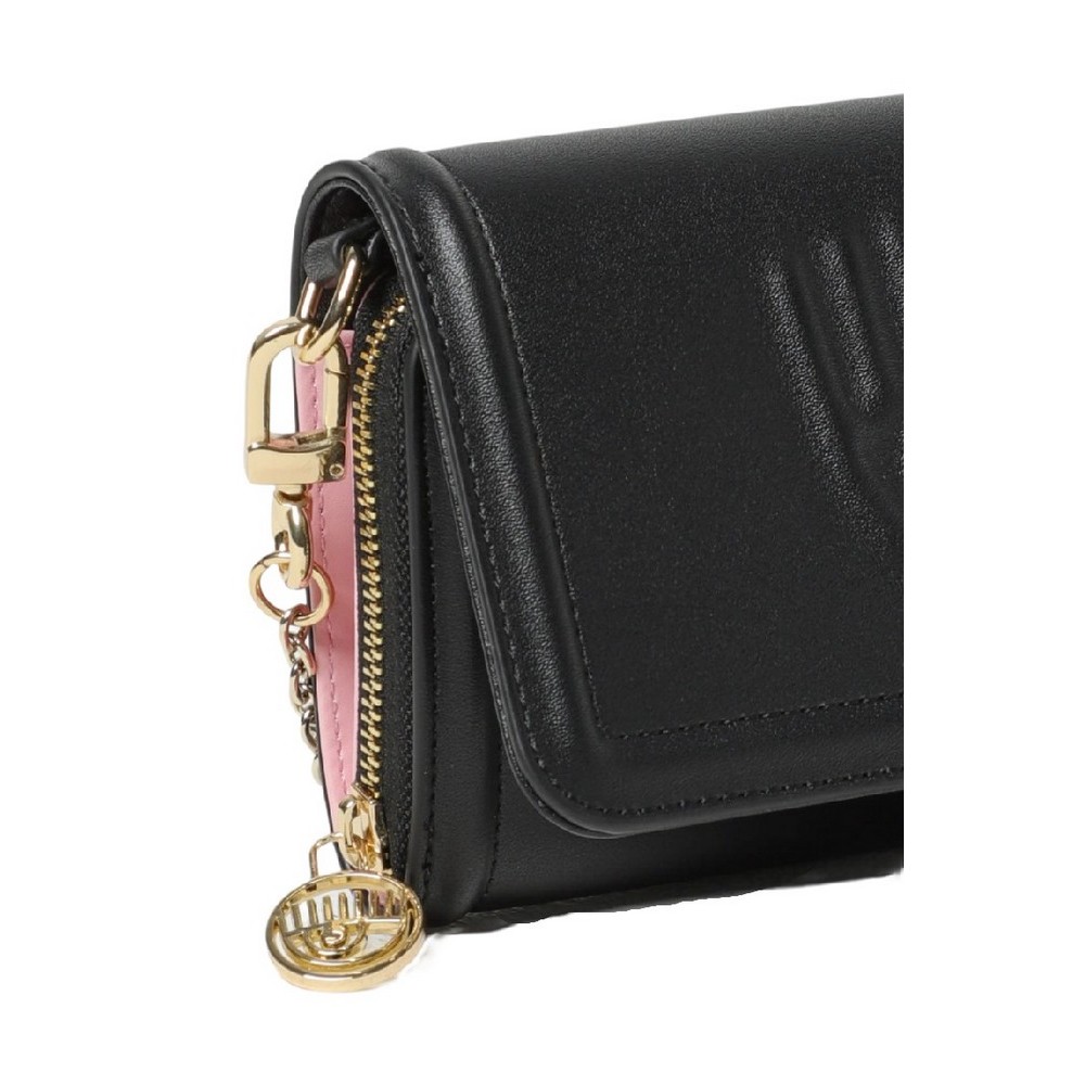 CHIARA FERRAGNI RANGE A - EYELIKE BAGS ΠΟΡΤΟΦΟΛΙ ΓΥΝΑΙΚΕΙΟ BLACK