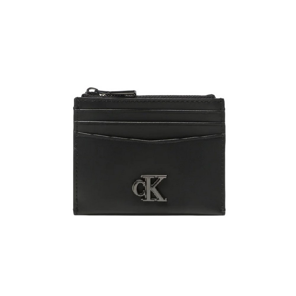 CALVIN KLEIN JEANS MONO HRDW ID CARDHOLDER W/ZIP ΑΞΕΣΟΥΑΡ ΠΟΤΡΟΦΟΛΙ ΑΝΔΡΙΚΟ BLACK
