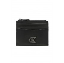 CALVIN KLEIN JEANS MONO HRDW ID CARDHOLDER W/ZIP ΑΞΕΣΟΥΑΡ ΠΟΤΡΟΦΟΛΙ ΑΝΔΡΙΚΟ BLACK