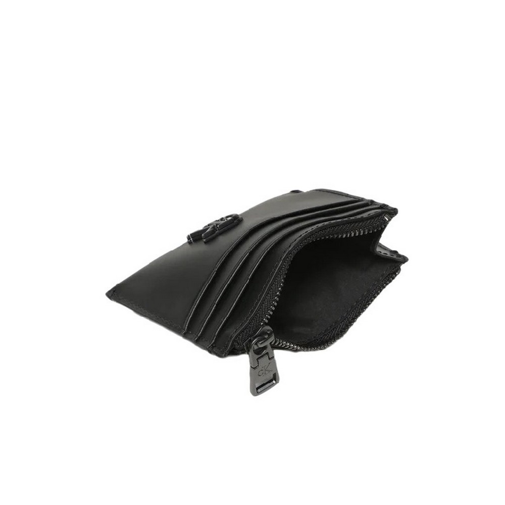 CALVIN KLEIN JEANS MONO HRDW ID CARDHOLDER W/ZIP ΑΞΕΣΟΥΑΡ ΠΟΤΡΟΦΟΛΙ ΑΝΔΡΙΚΟ BLACK