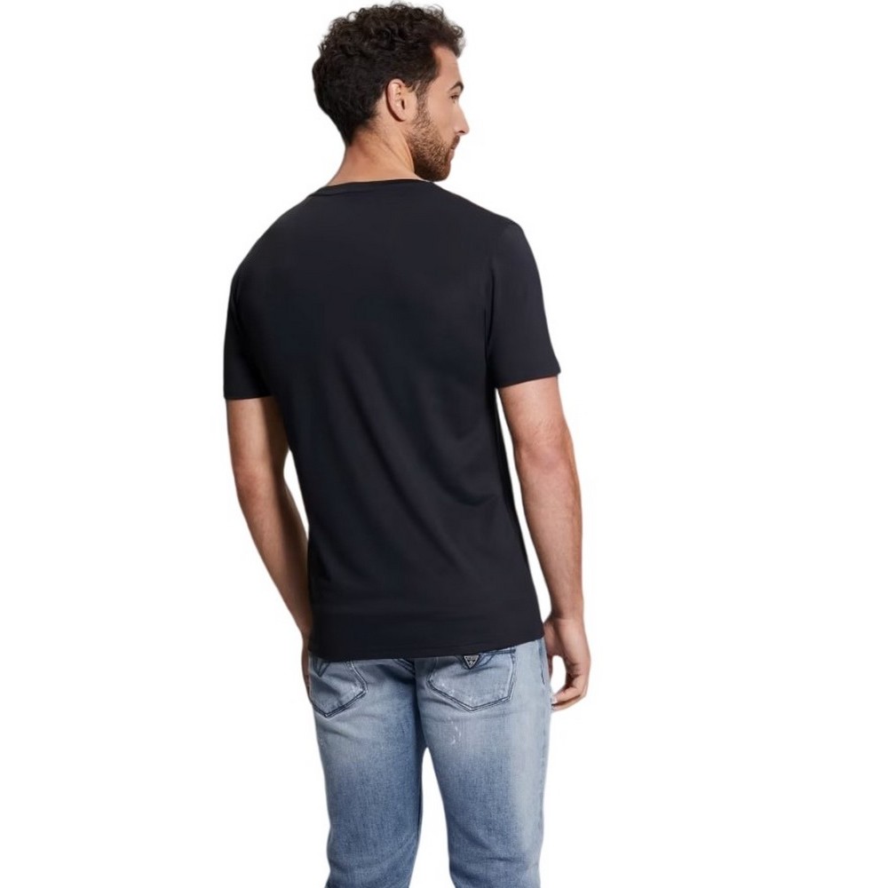 GUESS NEW TECH T-SHIRT ΜΠΛΟΥΖΑ ΑΝΔΡΙΚΗ BLACK