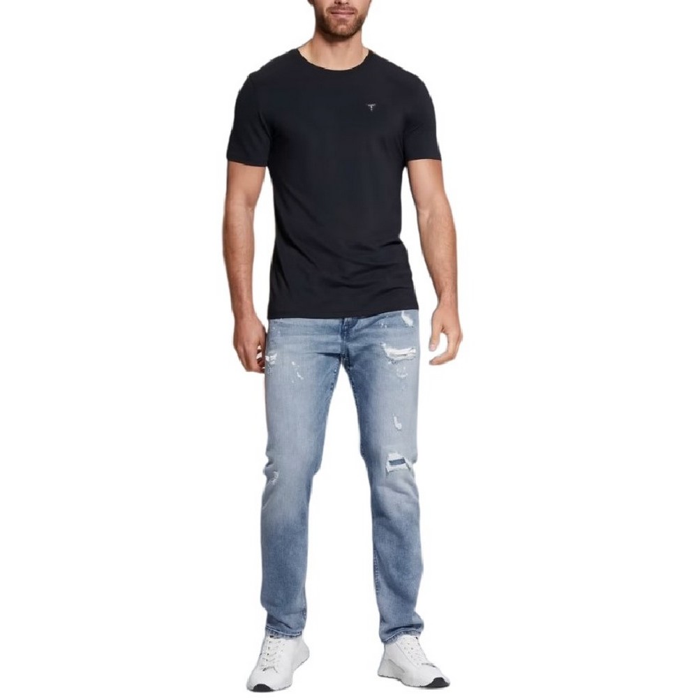 GUESS NEW TECH T-SHIRT ΜΠΛΟΥΖΑ ΑΝΔΡΙΚΗ BLACK