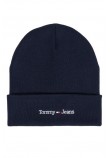 TOMMY HILFIGER TJW SPORT BEANIE ΣΚΟΥΦΟΣ ΓΥΝΑΙΚΕΙΟΣ NAVY