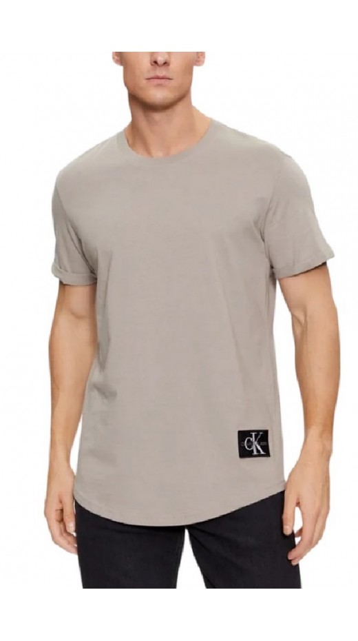 CALVIN KLEIN JEANS BADGE ROUND HEM TEE T-SHIRT ΑΝΔΡΙΚΟ ELEPHANT