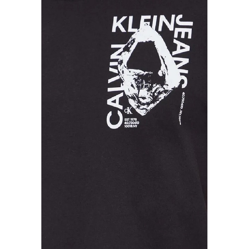 CALVIN KLEIN JEANS MODERN METALS GRAPHIC TEE T-SHIRT ΑΝΔΡΙΚΟ BLACK
