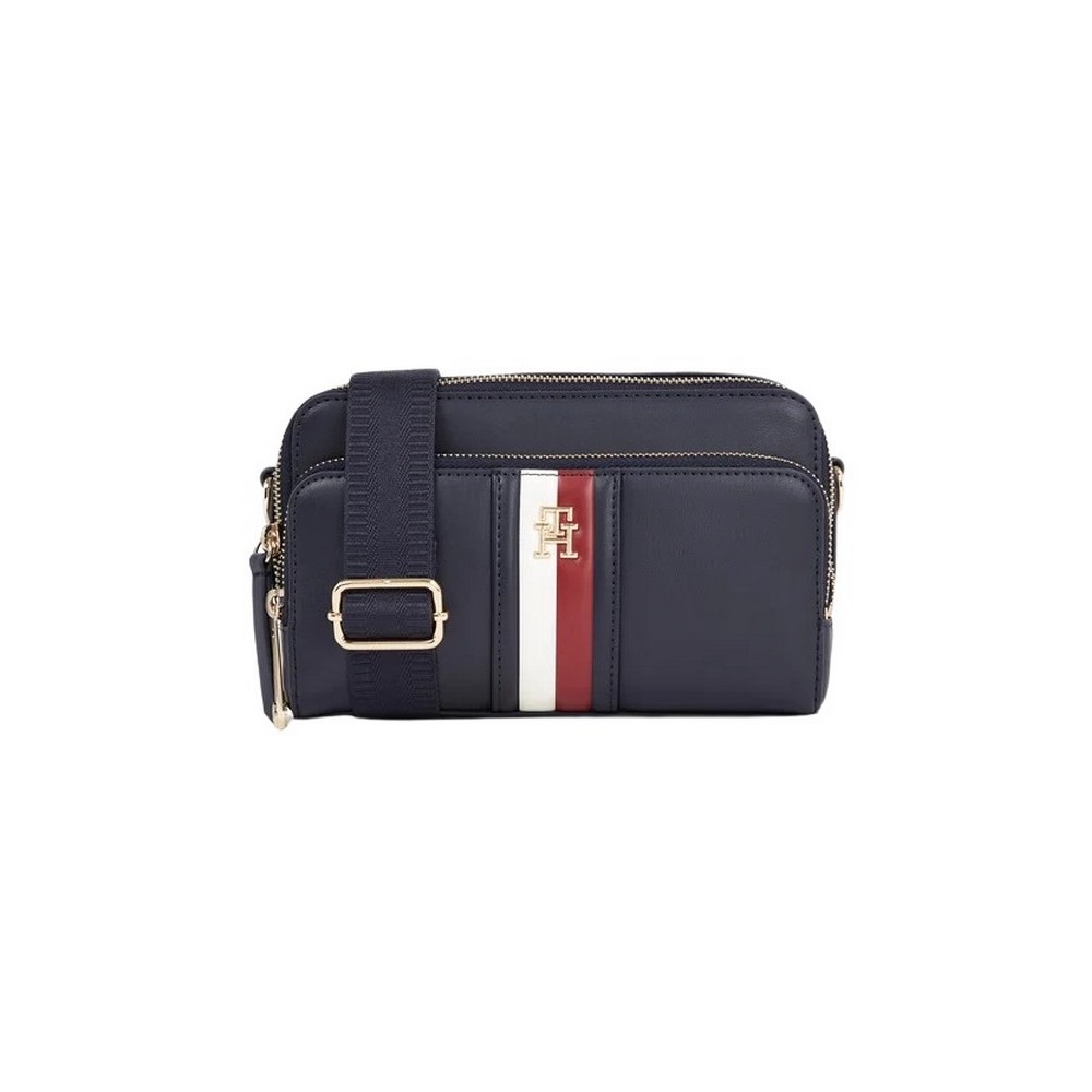 TOMMY HILFIGER ICONIC TOMMY CAMERA BAG PUFFY ΤΣΑΝΤΑ ΓΥΝΑΙΚΕΙΑ NAVY
