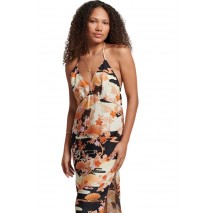 SUPERDRY D2 OVIN VINTAGE MIDI HALTER SLIP DRESS ΦΟΡΕΜΑ ΓΥΝΑΙΚΕΙΟ FLORAL