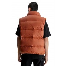 CALVIN KLEIN JEANS ESSENTIALS DOWN VEST ΜΠΟΥΦΑΝ-ΓΙΛΕΚΟ ΑΝΔΡΙΚΟ ORANGE