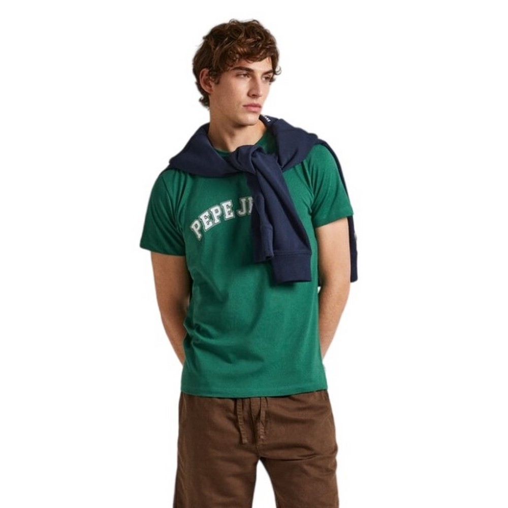 PEPE JEANS LONDON CLEMENT T-SHIRT ΜΠΛΟΥΖΑ ΑΝΔΡΙΚΗ GREEN