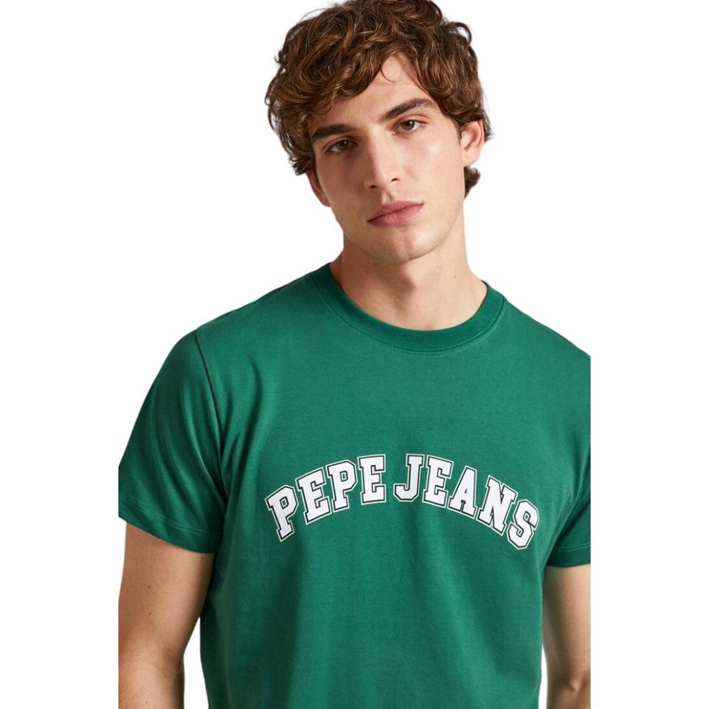 PEPE JEANS LONDON CLEMENT T-SHIRT ΜΠΛΟΥΖΑ ΑΝΔΡΙΚΗ GREEN