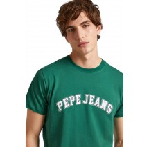 PEPE JEANS LONDON CLEMENT T-SHIRT ΜΠΛΟΥΖΑ ΑΝΔΡΙΚΗ GREEN