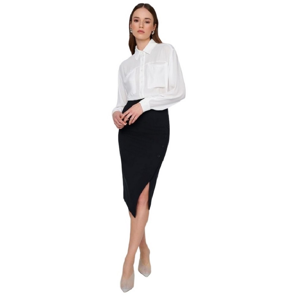 ALE ΦΟΥΣΤΑ ΑΣΥΜΜΕΤΡΗ ΜΕ ΔΙΑΚΟΣΜΗΤΙΚΑ ΚΟΥΜΠΙΑ ΓΥΝΑΙΚΕΙΑ BLACK