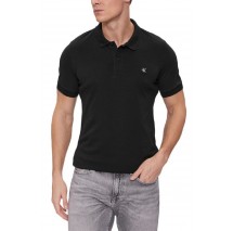 CALVIN KLEIN JEANS CK EMBRO BADGE SLIM POLO ΜΠΛΟΥΖΑ ΑΝΔΡΙΚΗ BLACK