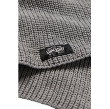 SUPERDRY D3 SDRY CLASSIC KNITTED SCARF UNISEX ΚΑΣΚΟΛ ΓΥΝΑΙΚΕΙΟ GREY