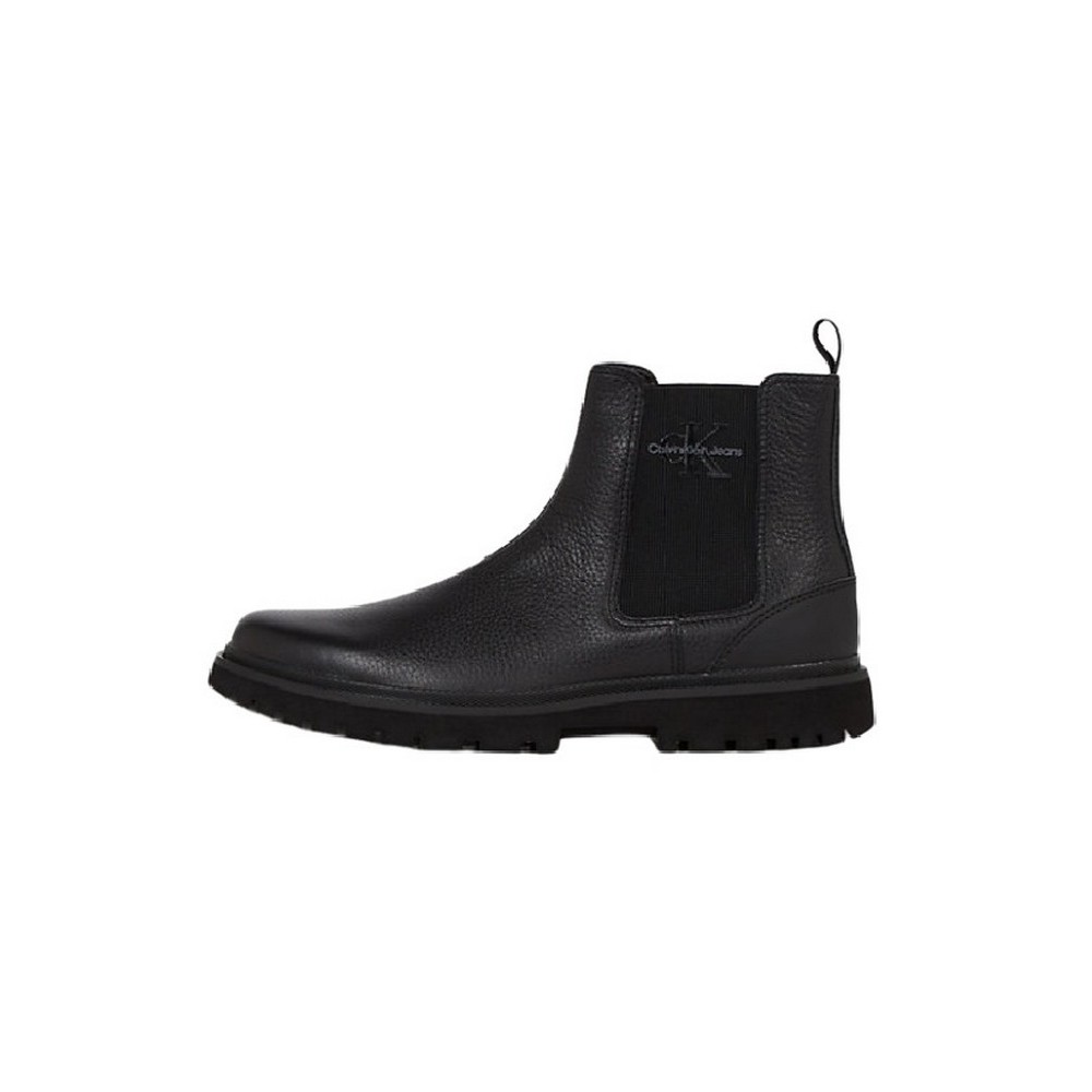 CALVIN KLEIN EVA MID CHELSEA BOOT LTH tR BLACK