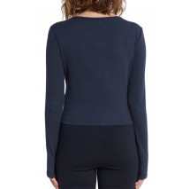 TOMMY JEANS SLIM ESSENTIAL RIB V LS ΜΠΛΟΥΖΑ ΓΥΝΑΙΚΕΙΑ NAVY