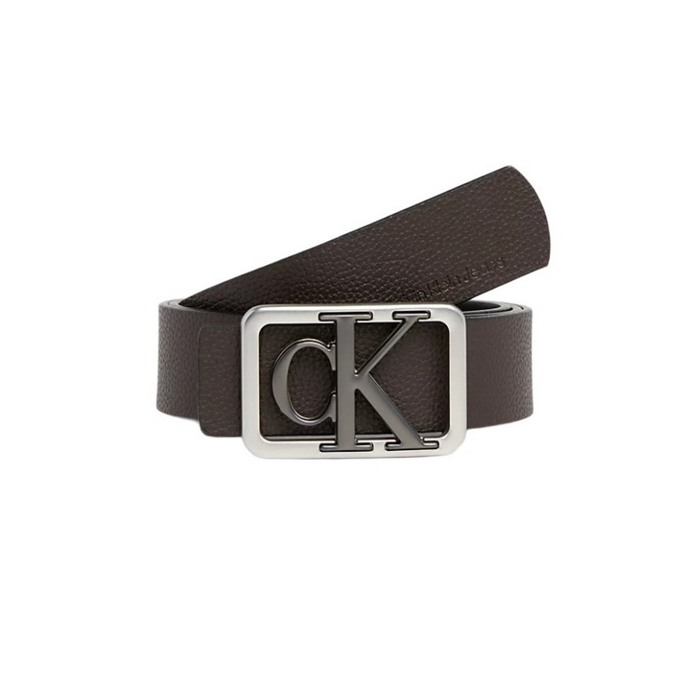 CALVIN KLEIN JEANS MONO PL REV BELT 35MM ΖΩΝΗ ΑΝΔΡΙΚΗ BLACK/BROWN